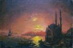 копия Айвазовского “Вид Константинополя,при лунном освещени"