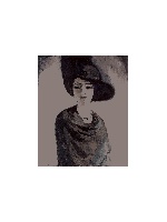 Женщина в черной шляпе